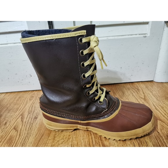 Vintage Sorel Mens Kaufman Arctic Pac 2 Rubber Leather Winter Duck Boots Size 7 main image 11